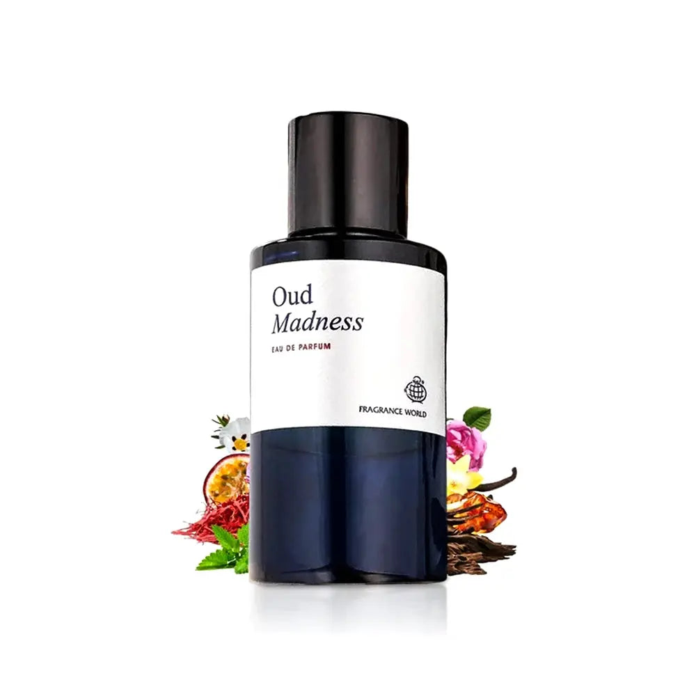 Oud Madness Fragrance World Eau de Parfum 60ml - flacon bleu