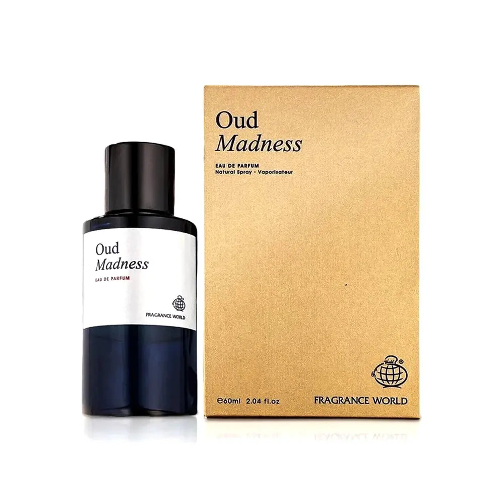 Oud Madness Fragrance World Eau de Parfum 60ml - coffret doré