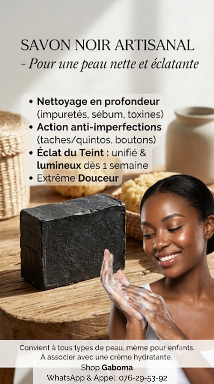 SAVON NOIR ÉCLAIRCISSANT ANTI IMPERFECTION,vergetures ZÉRO TACHE