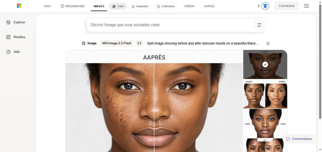 Avant-Après utilisation Celimax Pore + Dark Spot Brightening Cream - résultats sur peau noire