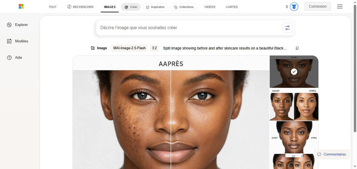 Avant-Après utilisation Celimax Pore + Dark Spot Brightening Cream - résultats sur peau noire